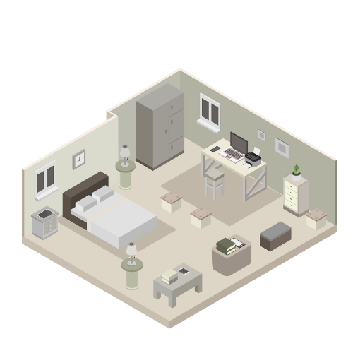 Căn hộ 1 phòng ngủ